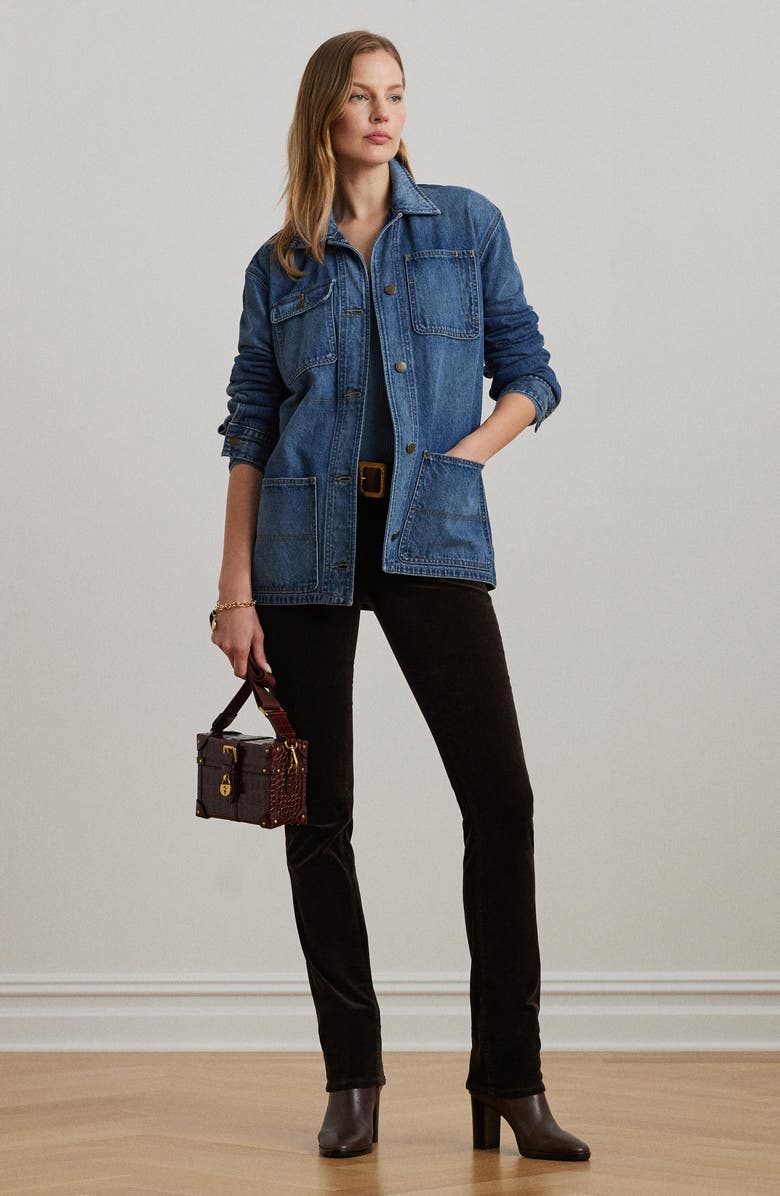 Lauren Ralph Lauren Denim Shirt Jacket, Alternate, color,