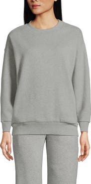 Lands' End Serious Sweats Relaxed Long Sleeve Crew Neck Sweatshirt
