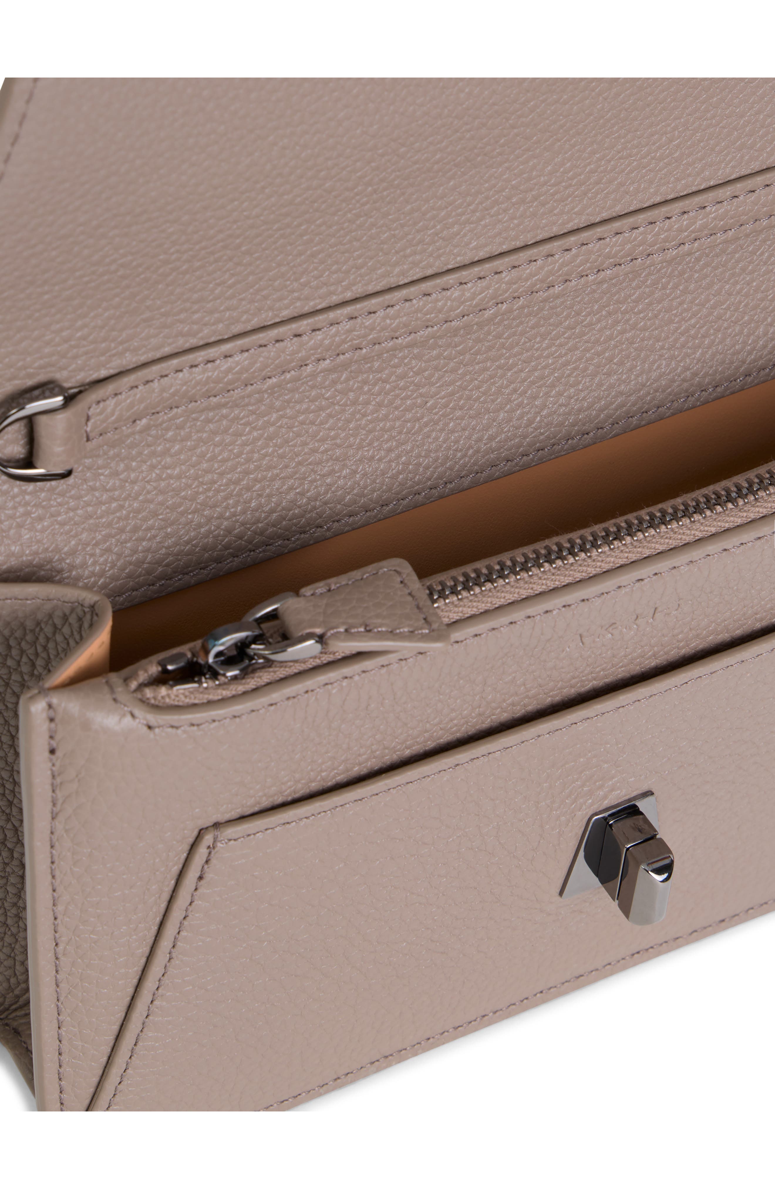 Anouk Leather Wallet on a Chain, Alternate, color, TAUPE
