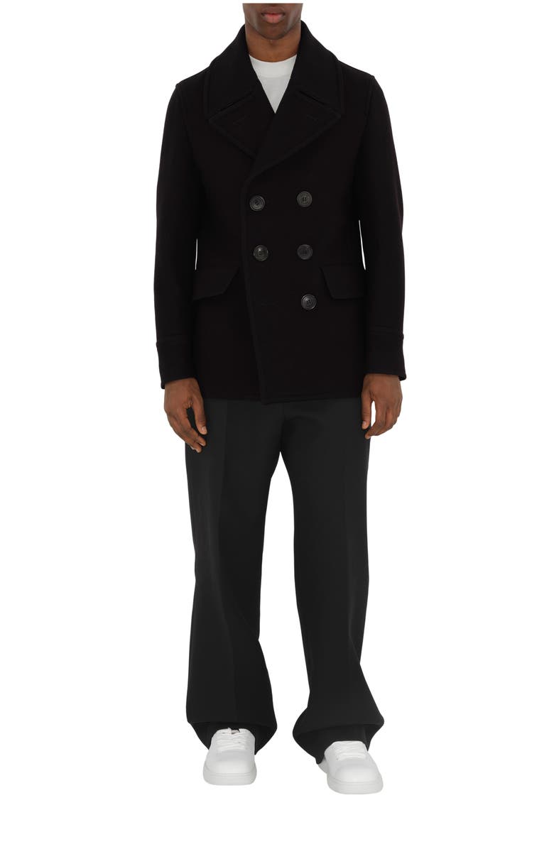 Burberry Wool Blend Pea Coat, Main, color, 