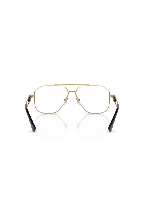 Versace 59mm Pilot Optical Glasses In Gold