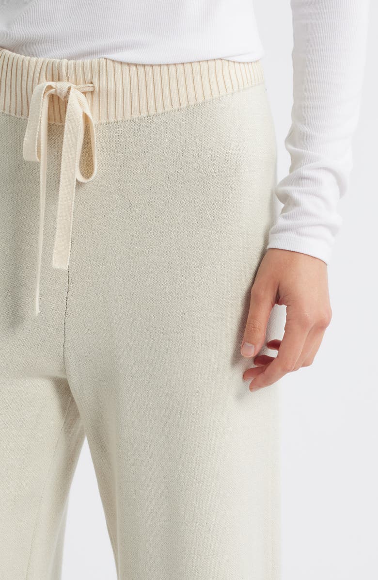 CITY BLUES Stripe Leg Sweater Pants, Alternate, color, Sand