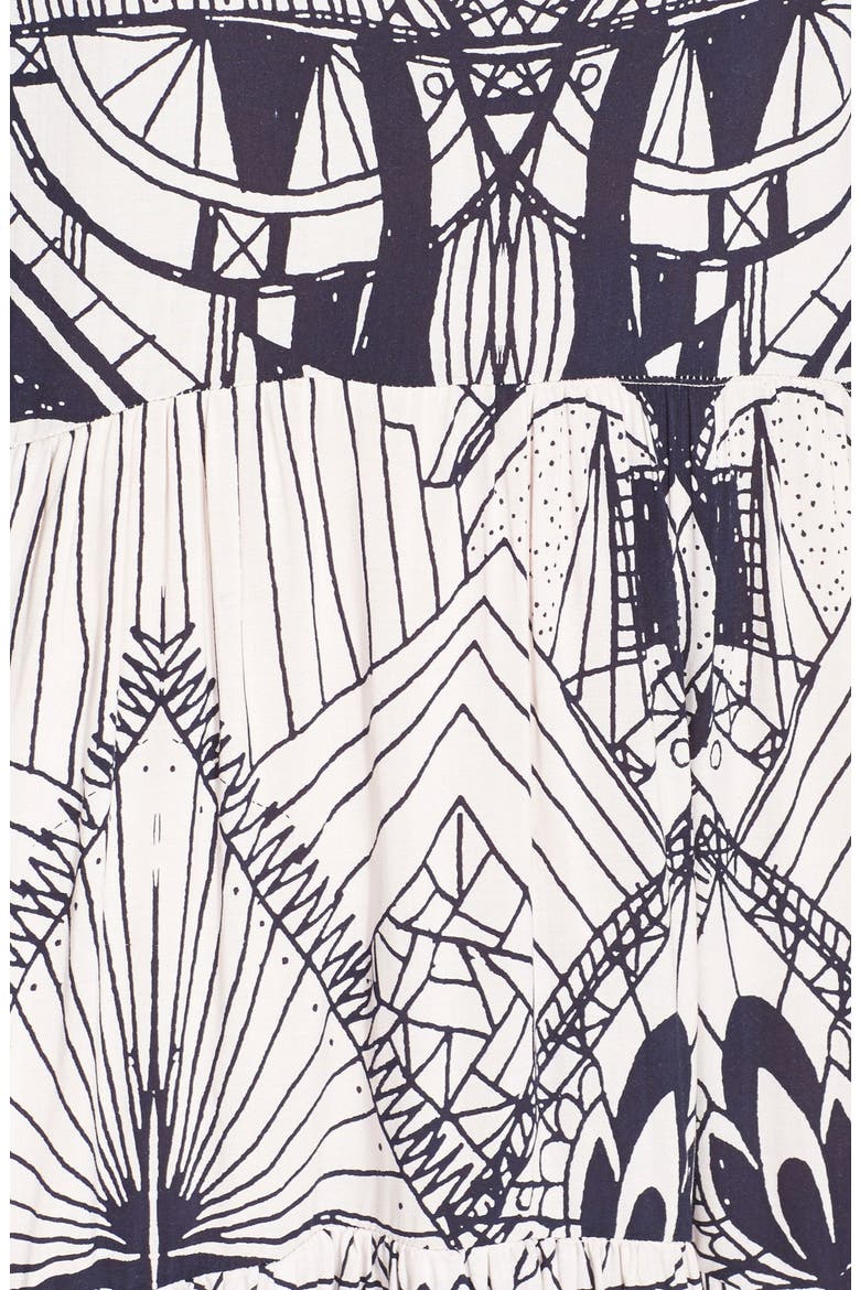 'La Mar' Print Dress, Alternate, color, TEA COMBO