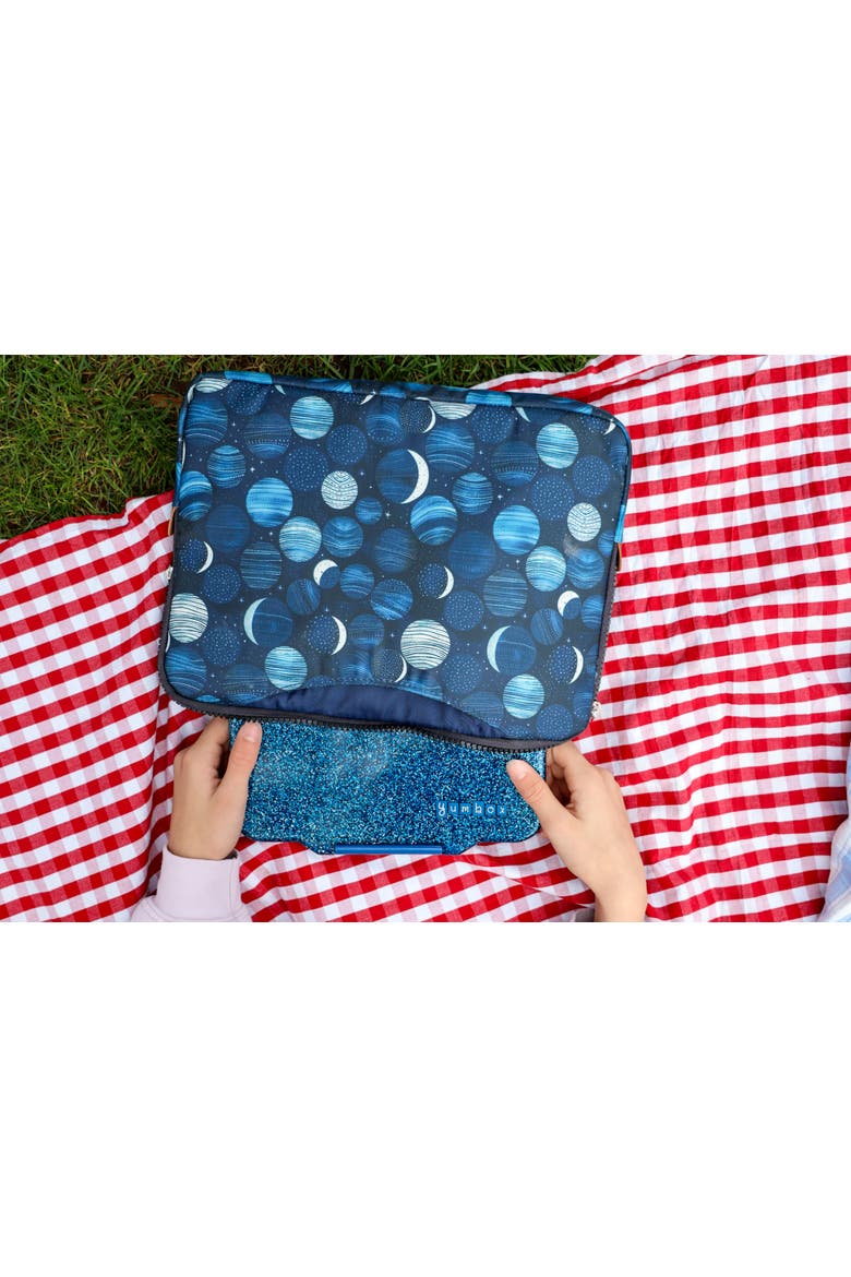 Poche Insulated Lunch Bag Sleeve Slim, Lightweight, and Portable with Handles & Pockets for Bento Boxes and Snacks, Alternate, color, Lunar Phases