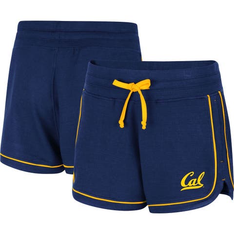 Women's Colosseum Heathered Navy Cal Bears Lil Sebastian Tri-Blend Shorts