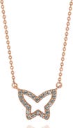 SUZY LEVIAN Diamond Butterfly Necklace - 0.30ct.