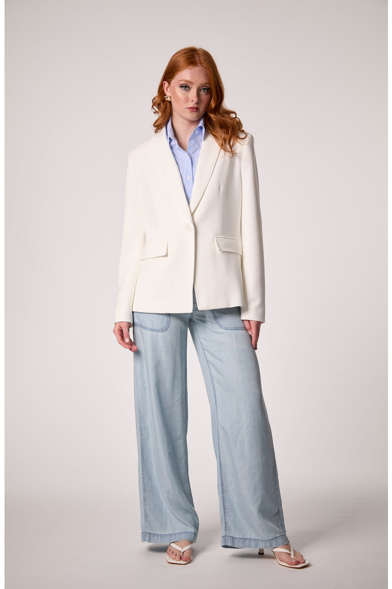 Helen Blazer in Whipped Cream With Removable Shirt Insert, Alternate, color, Whipped Cream