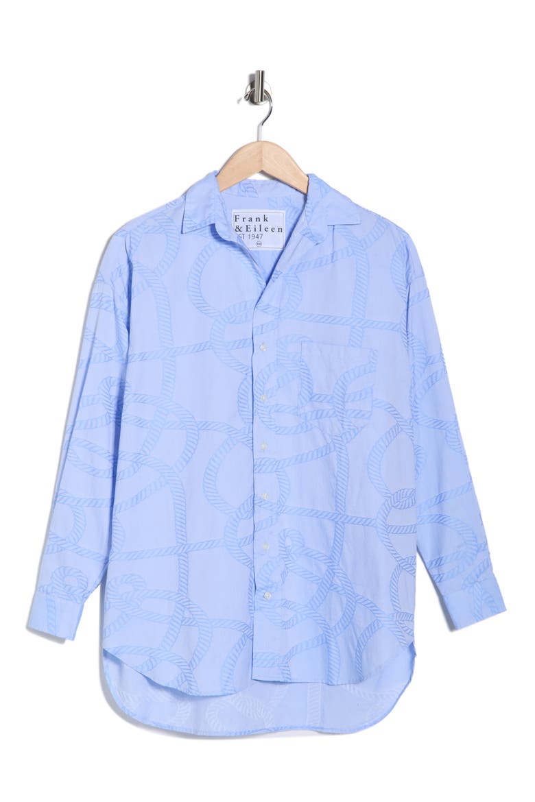 Shirley Oversize Button-Up Shirt, Main, color, ROPE
