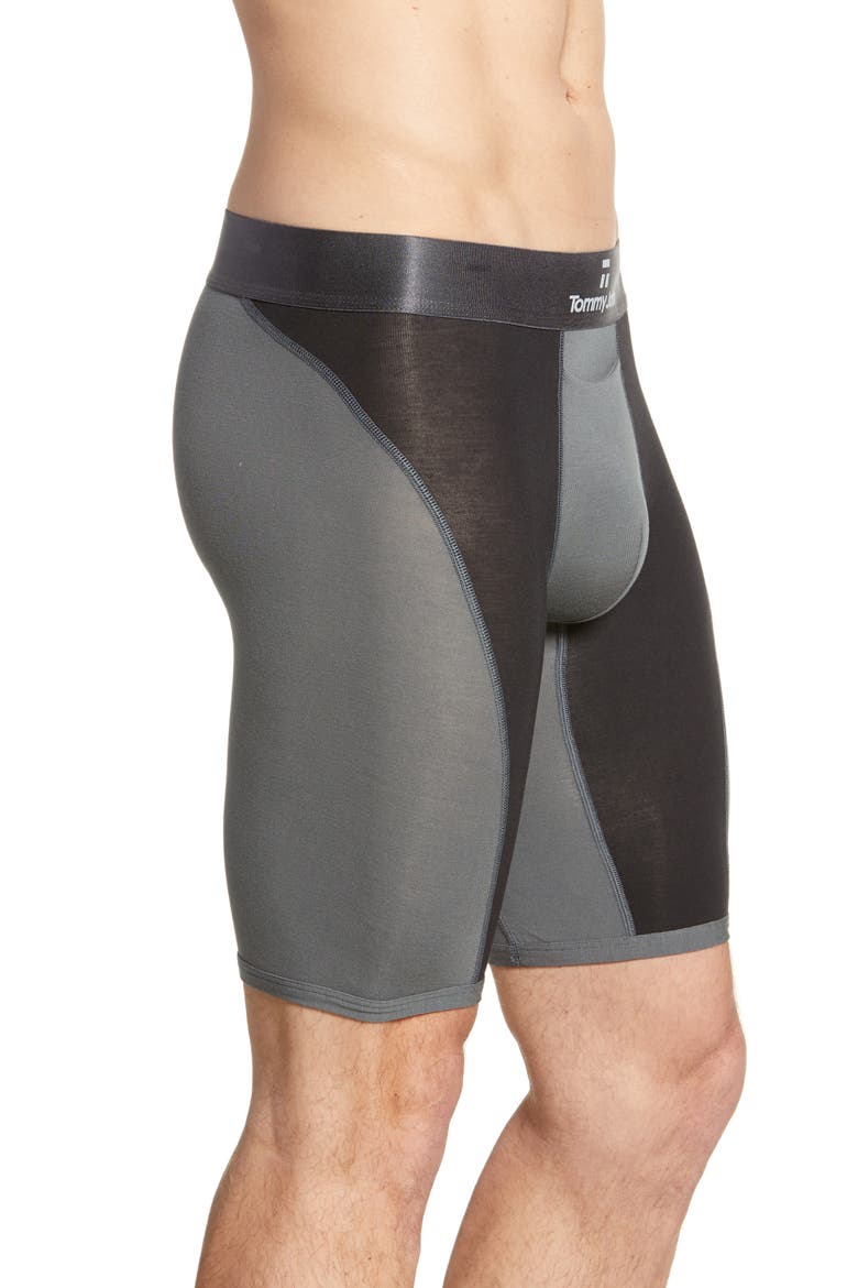 Second Skin Wave Colorblock Boxer Briefs, Alternate, color, BLACK/TURBULENCE