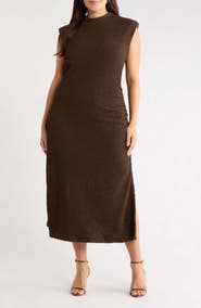 SUGARLIPS Mock Neck Bubble Knit Dress