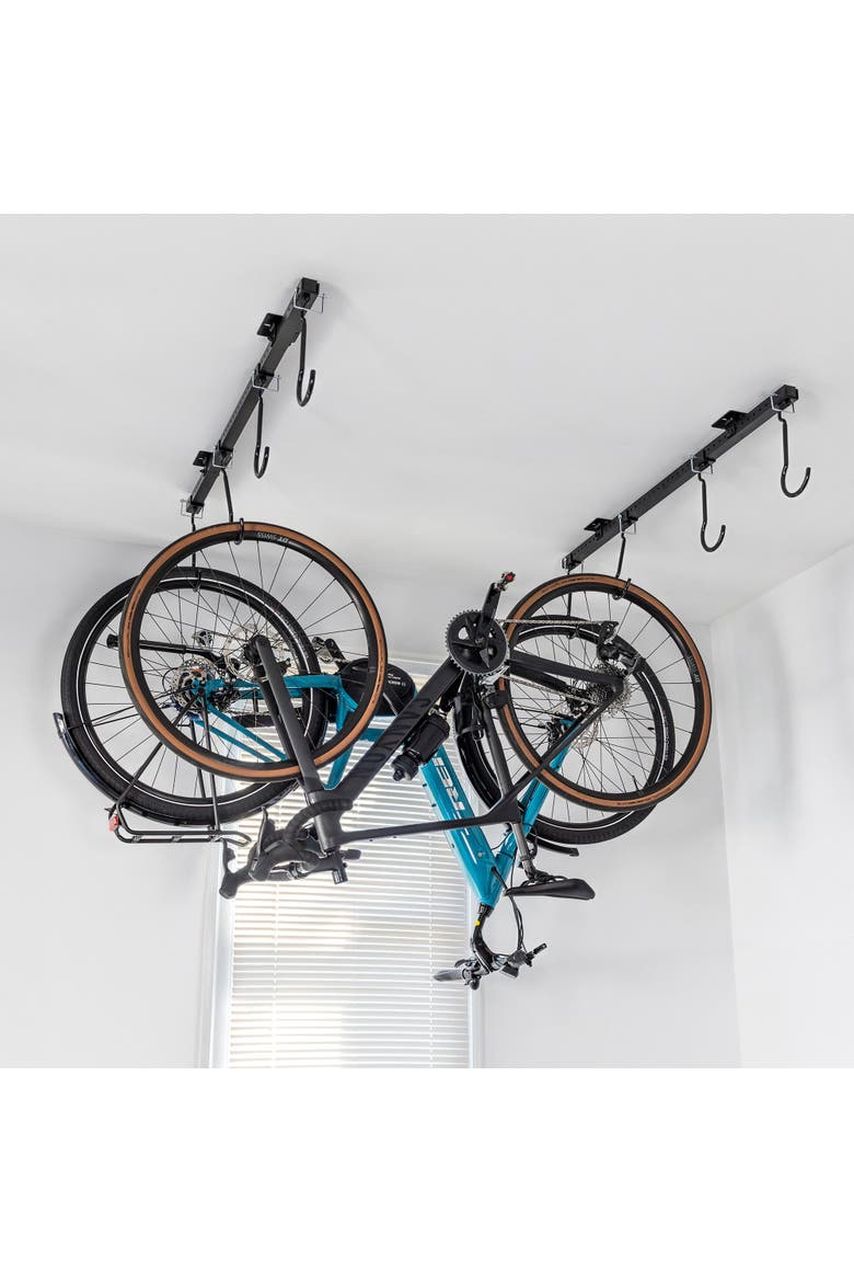 G-Bike Ceiling | Adjustable Ceiling Storage System | Holds up to 8 Bikes, Main, color, Black