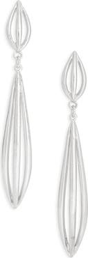 Karine Sultan Polished Elongated Oval Drop Earrings