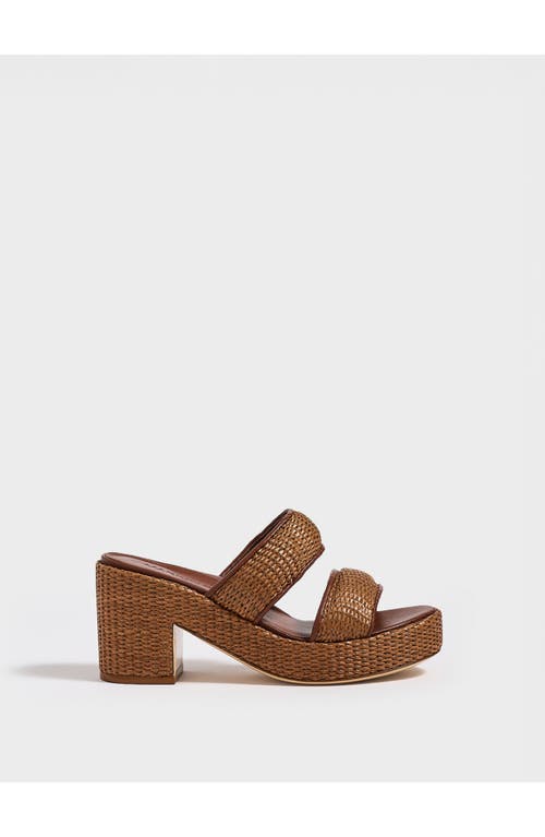 Marion Parke Amelia Platform | Nappa/raffia In Brown