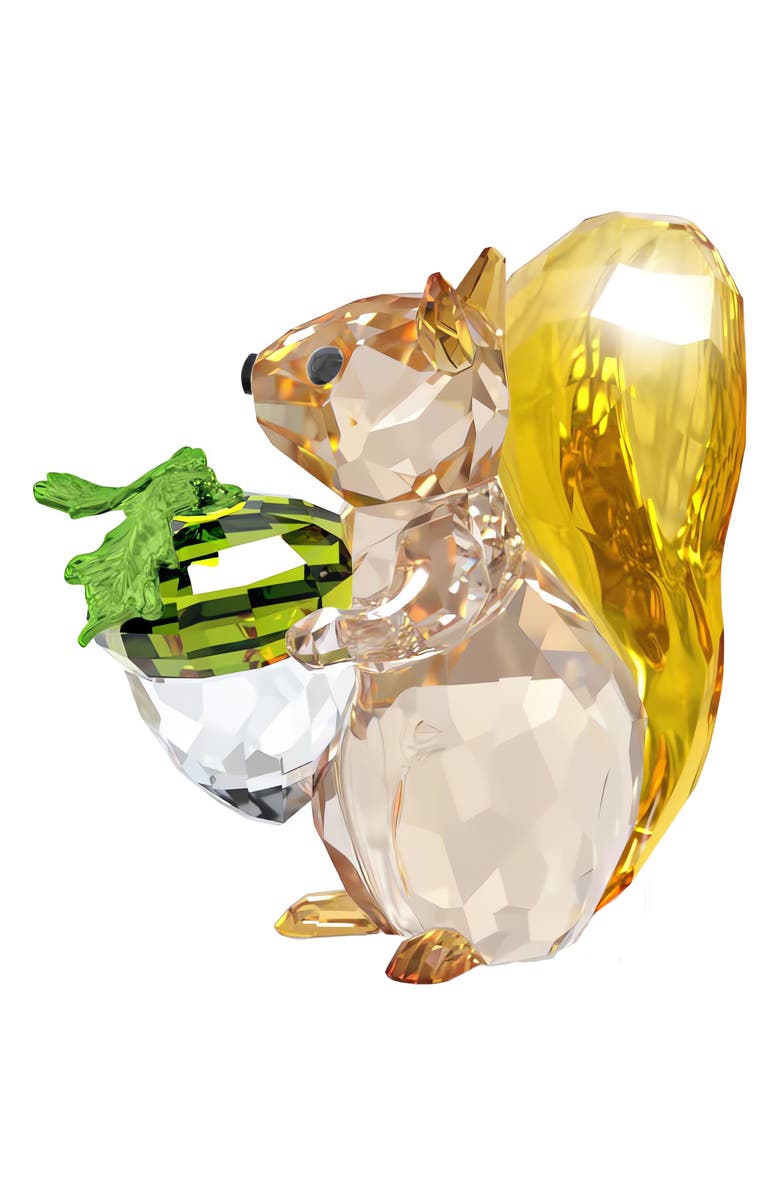 Swarovski Idyllia Squirrel & Acorn, Alternate, color, Multicolored