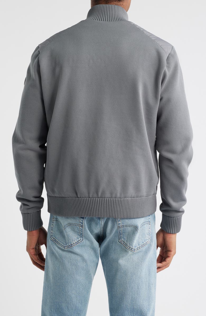 Save The Duck Sedum Water Repellent Mixed Media Jacket, Alternate, color, Mid Grey