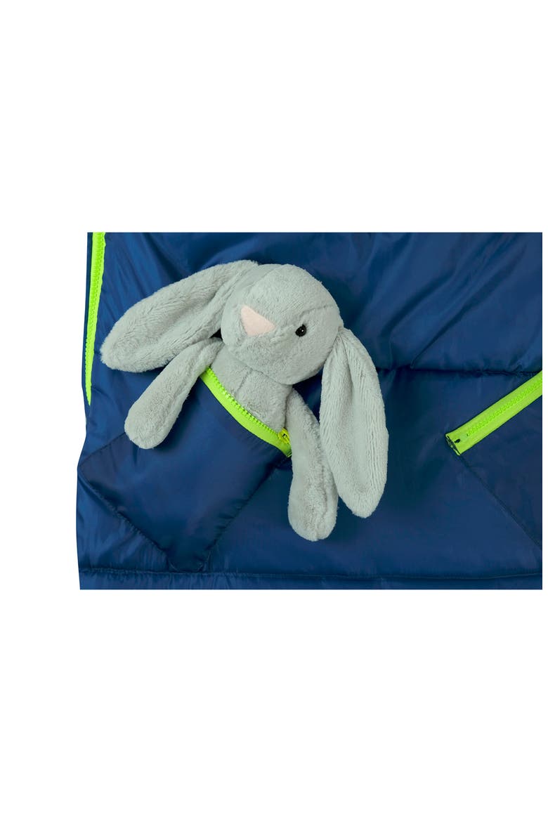 Kids' Sleep-n-Pack Glow in the Dark Sleeping Bag Backpack, Alternate, color, SURFER BLUE