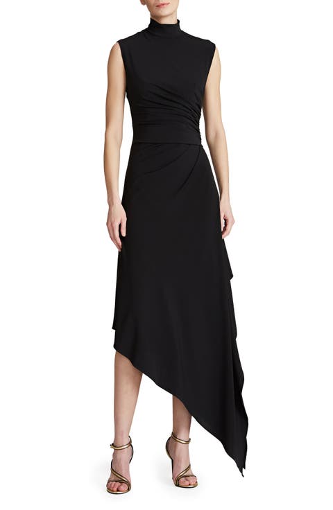 Layla Jersey Side Drape Dress