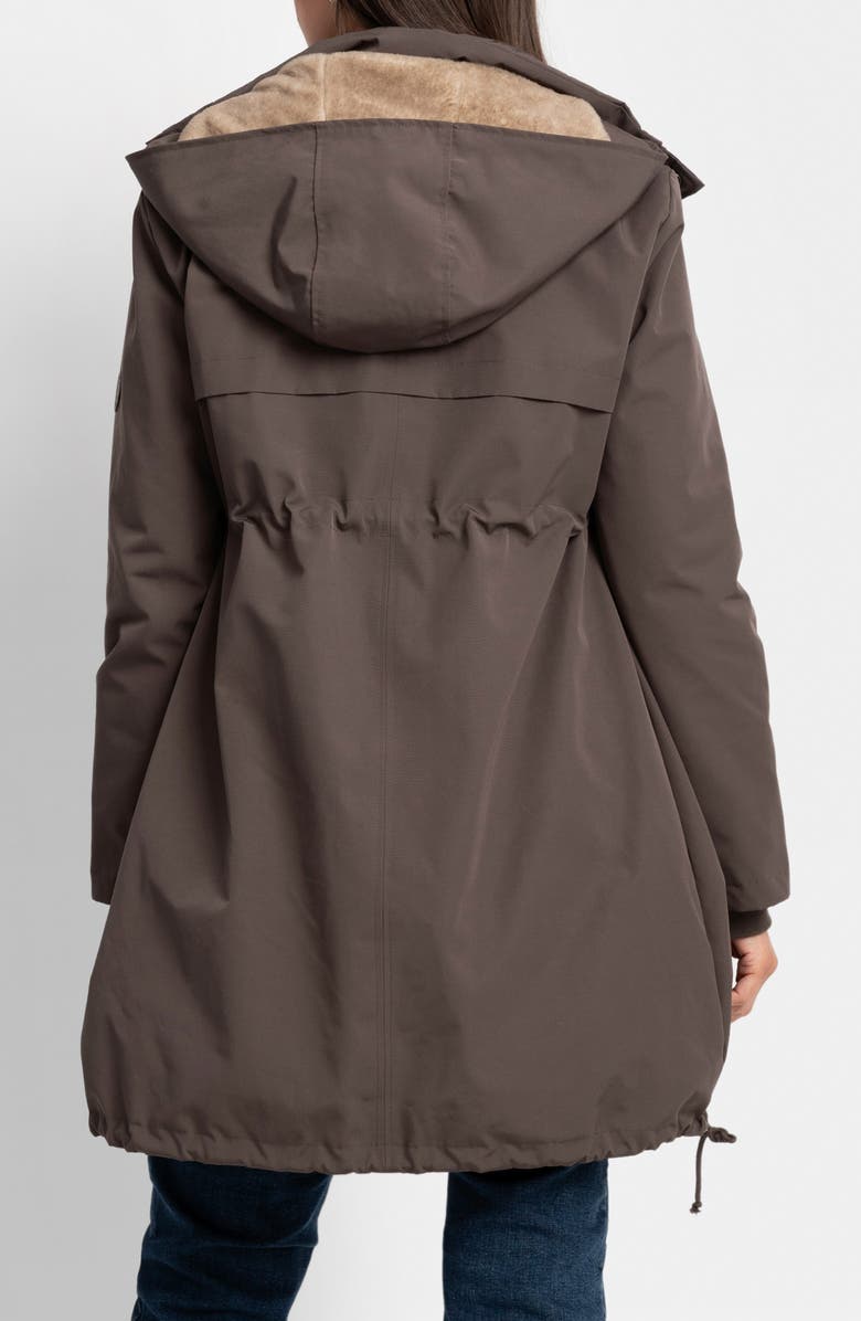 Seraphine 3-in-1 Maternity Parka with Faux Fur Trim Hood, Alternate, color, 