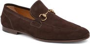 Gucci Jordaan Horsebit Suede Loafer