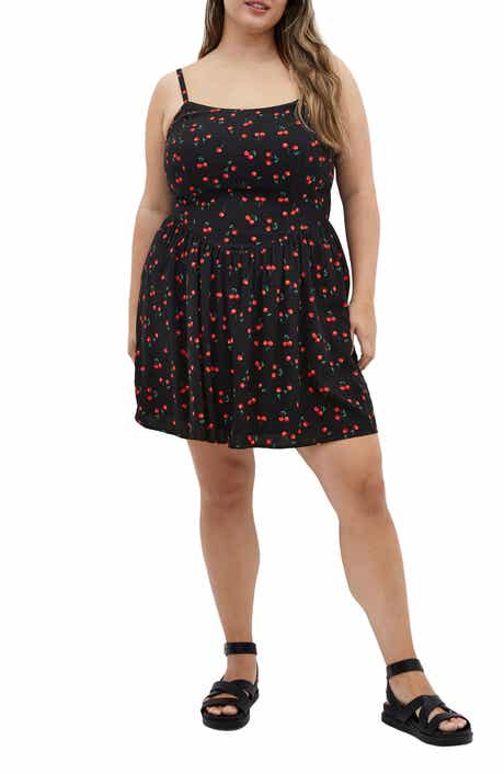 City Chic Jessie Cherry Print Maxi Dress