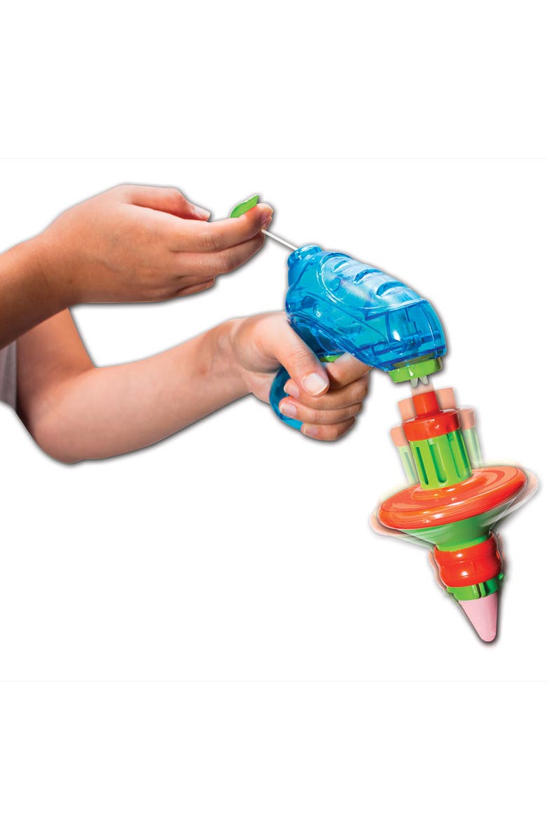 Lanard Chalkie Chalkie Chalk Top Spinning Chalk Scribbler, Rip Cord Launcher, Alternate, color, Multicolored