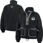 WEAR by Erin Andrews Women's WEAR by Erin Andrews  Black Los Angeles Kings Polar Fleece Half-Zip Jacket
