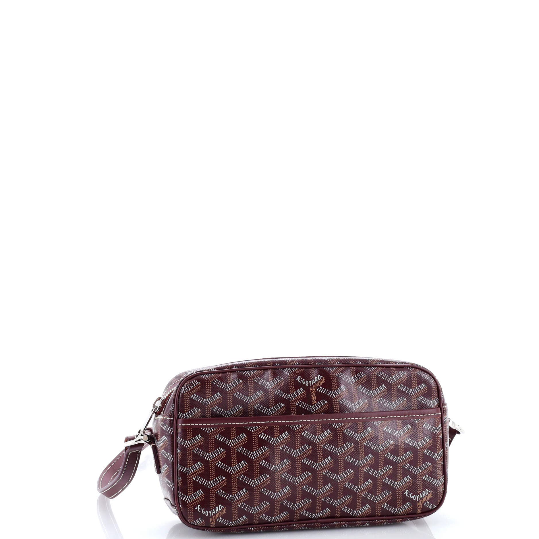 Pre-Owned Goyard Cap Vert Bag Coated Canvas, Alternate, color, Red