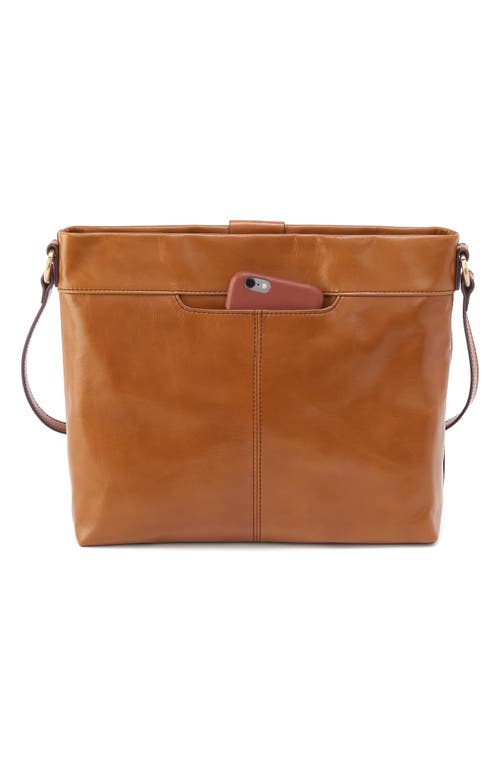 Shop Hobo Medium Romy Leather Crossbody Bag In Truffle