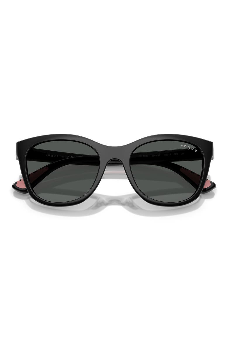 Kids' 46mm Small Phantos Sunglasses, Alternate, color, BLACK