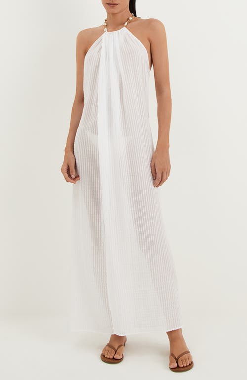 Vix Paula Hermanny Cloe Halter Cover-up Maxi Dress
