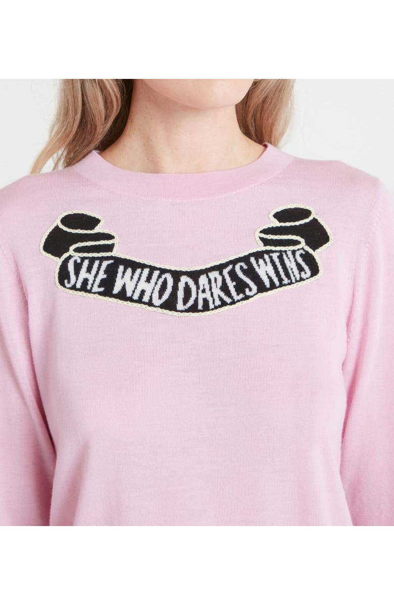 Temperley London She Who Dares Sweater, Alternate, color, Pink