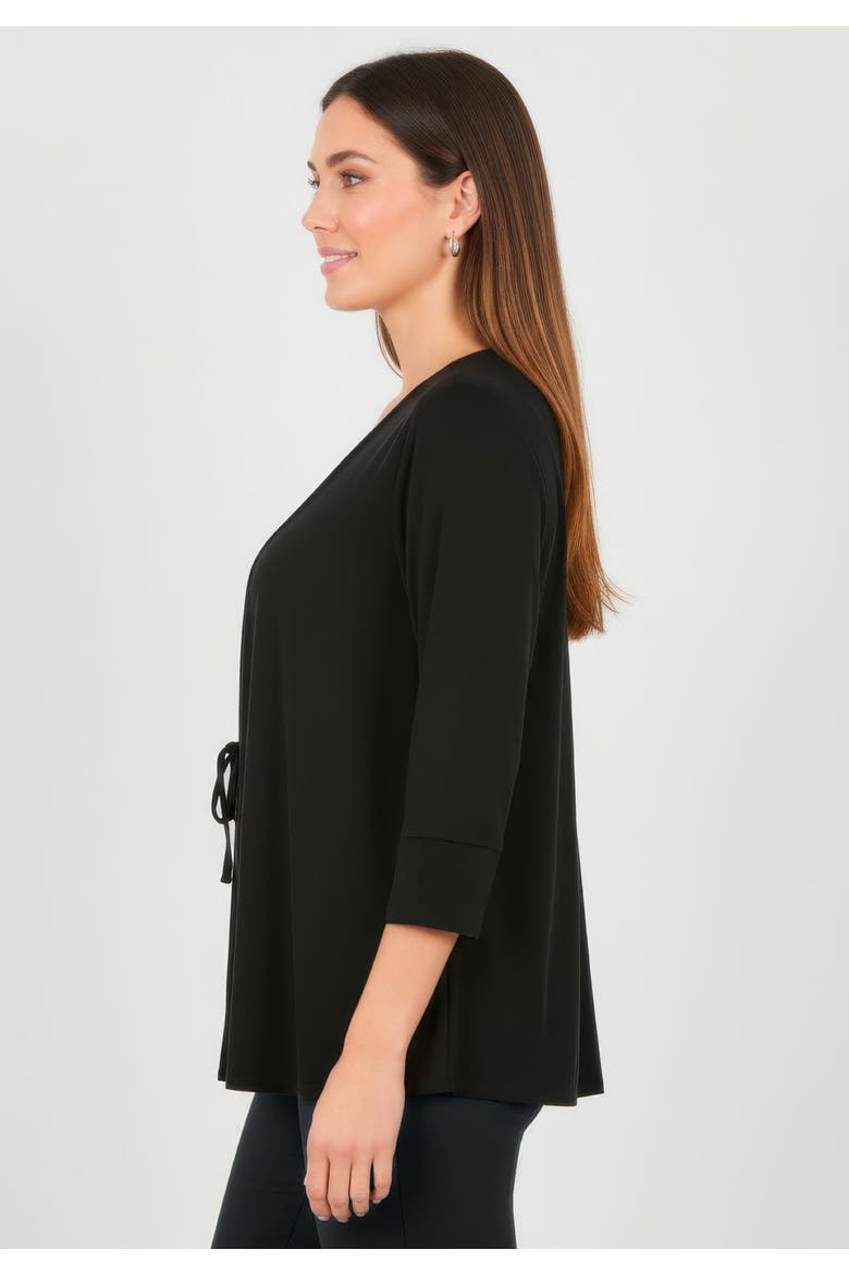2 In 1 Layered Tunic, Alternate, color, BLACK BIAS STRIPE