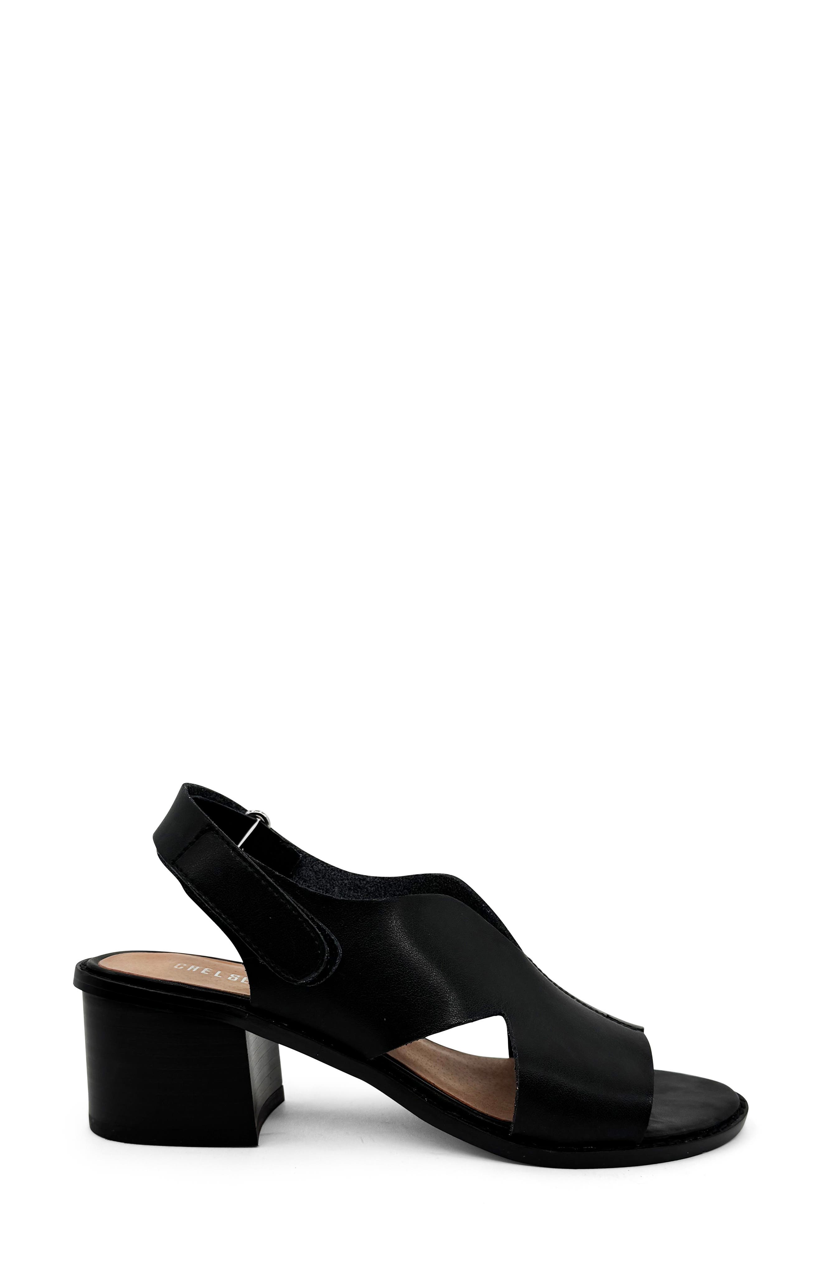 CHELSEA CREW Olga Slingback Sandal, Alternate, color, Black