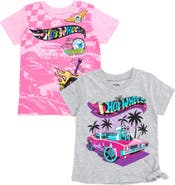Hot Wheels Girls' 2-Pack Racing T-Shirts