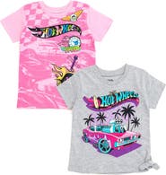 Hot Wheels Girls' 2-Pack Racing T-Shirts