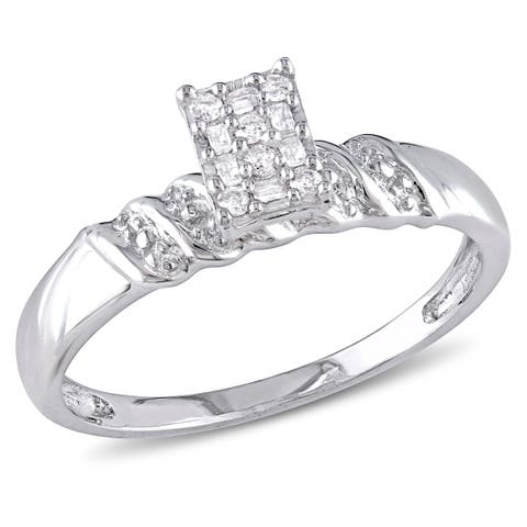 Diamond Cluster Engagement Ring