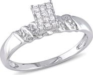 Julianna B. Diamond Cluster Engagement Ring