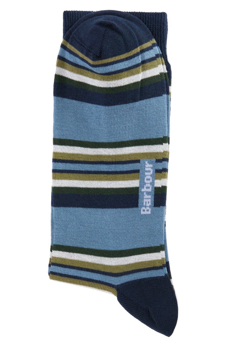 Barbour Assorted 2-Pack Summer Stripe Cotton Blend Dress Socks, Alternate, color, 