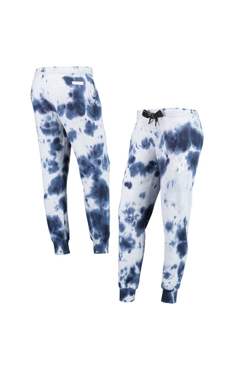 DKNY SPORT Women's DKNY Sport White/Navy New York Yankees Melody Tie-Dye Jogger Pants, Main, color, 