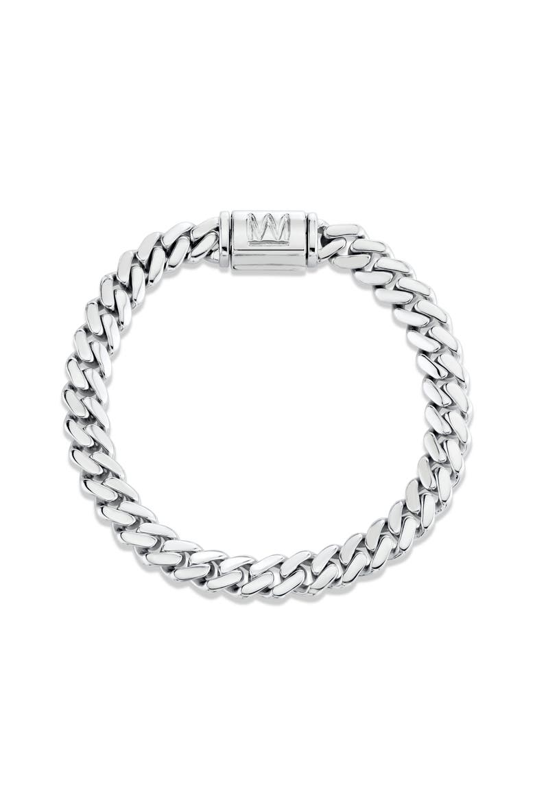 Men's 6.5 mm Cuban Chain Bracelet, Alternate, color, Silver