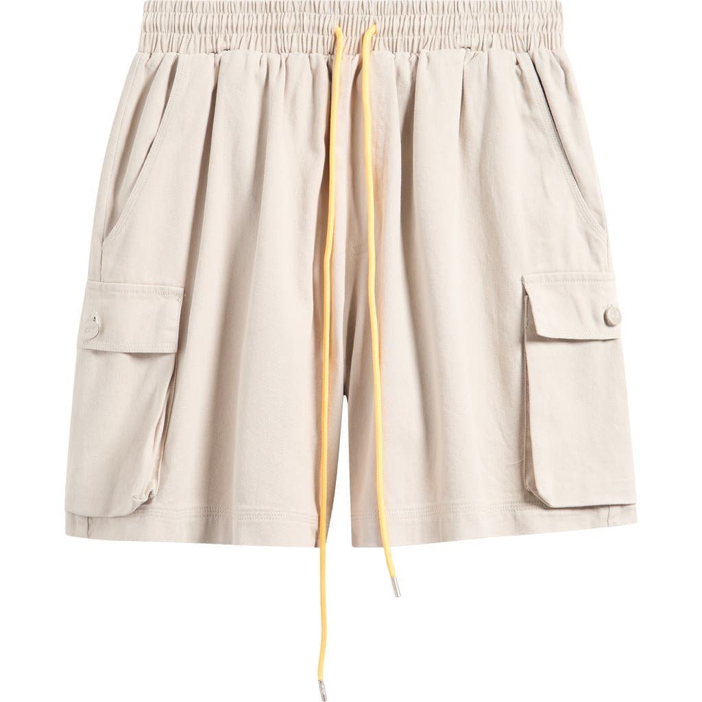 Diet Starts Monday Cotton Drawstring Cargo Shorts In Neutral