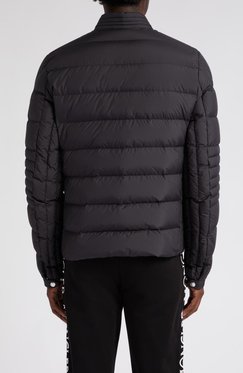 Moncler Authie Matte Biker Puffer Jacket, Alternate, color, 