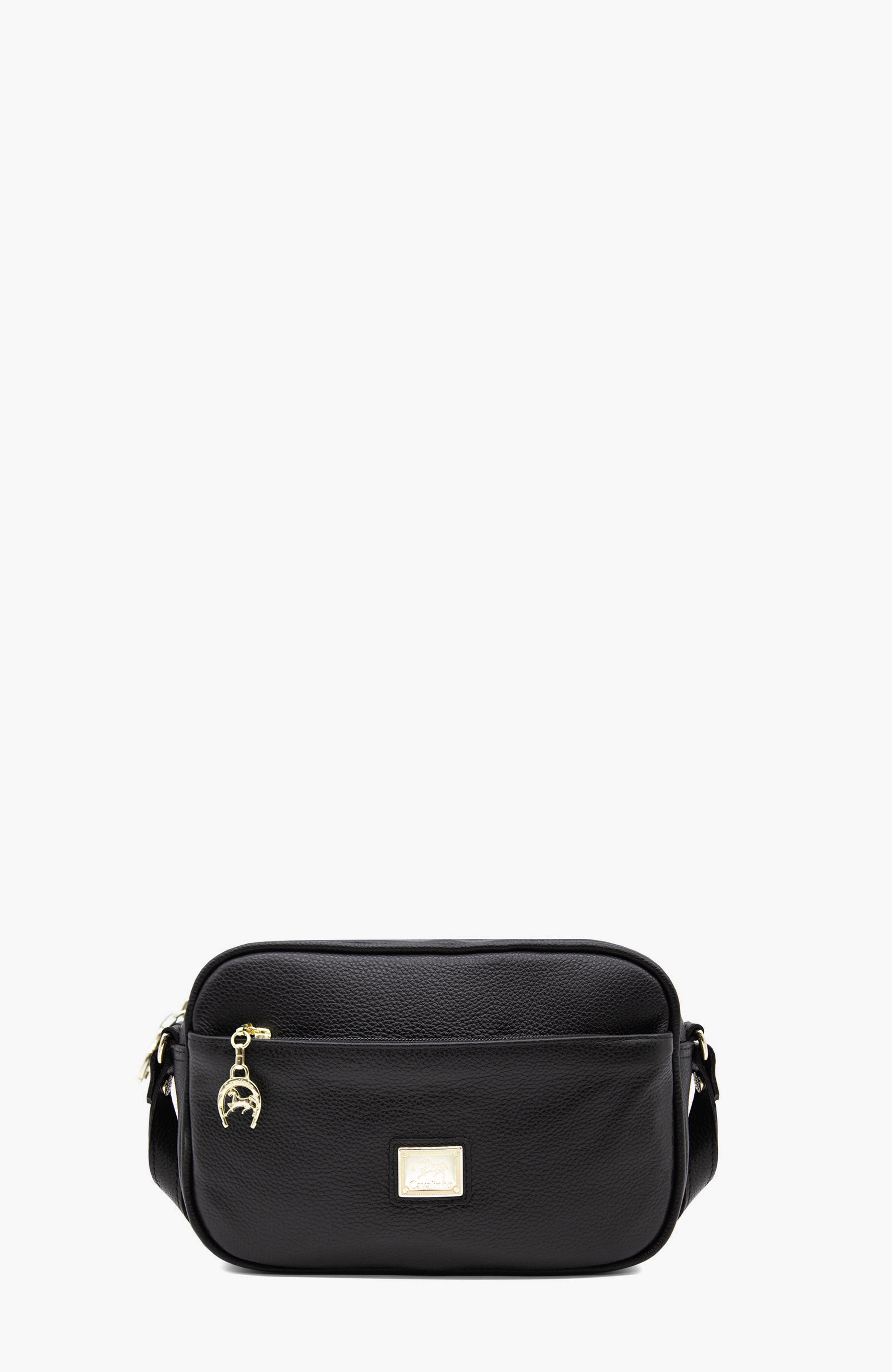 Muse 511 Pebbled Leather Crossbody Bag, Main, color, Black