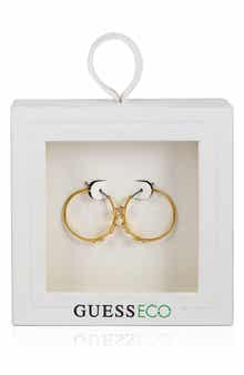 GUESS Cubic Zirconia Triangle Hoop Earrings