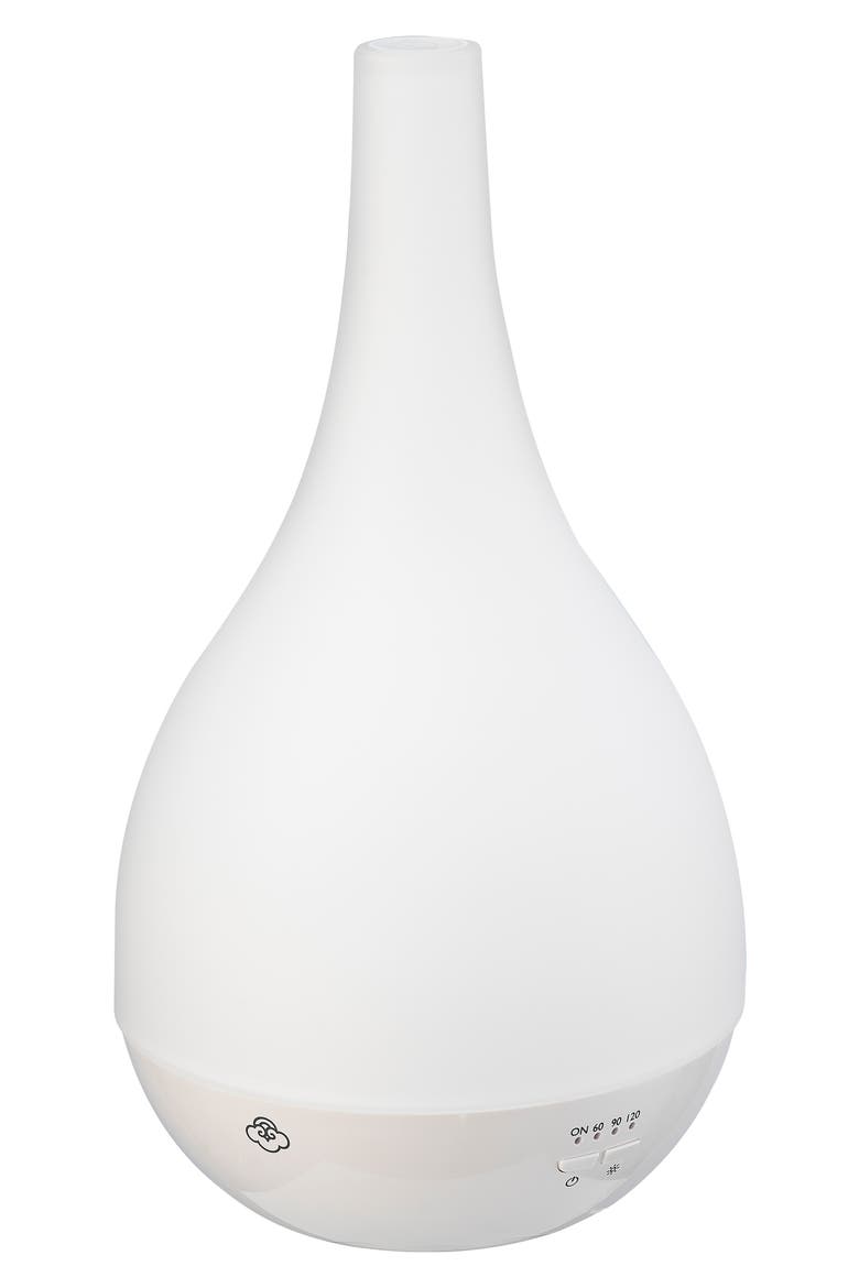 Comet Glass Ultrasonic Aroma Diffuser, Alternate, color, WHITE