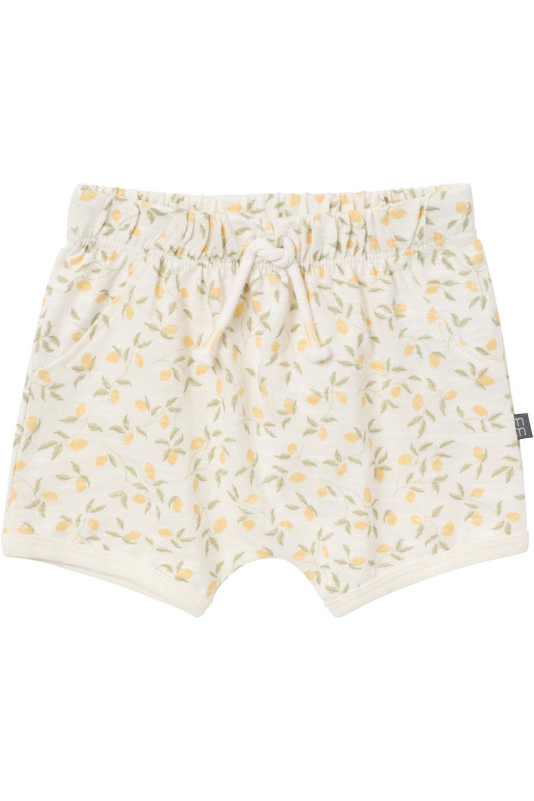Sleeveless Peplum Tops and Shorts Set, Alternate, color, Lemon Vines