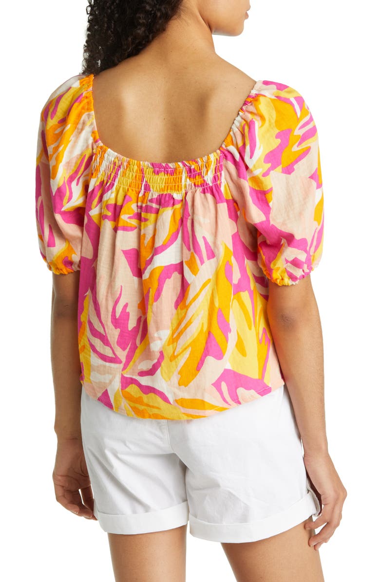 Sanctuary Real Love Puff Sleeve Cotton Blouse, Alternate, color,