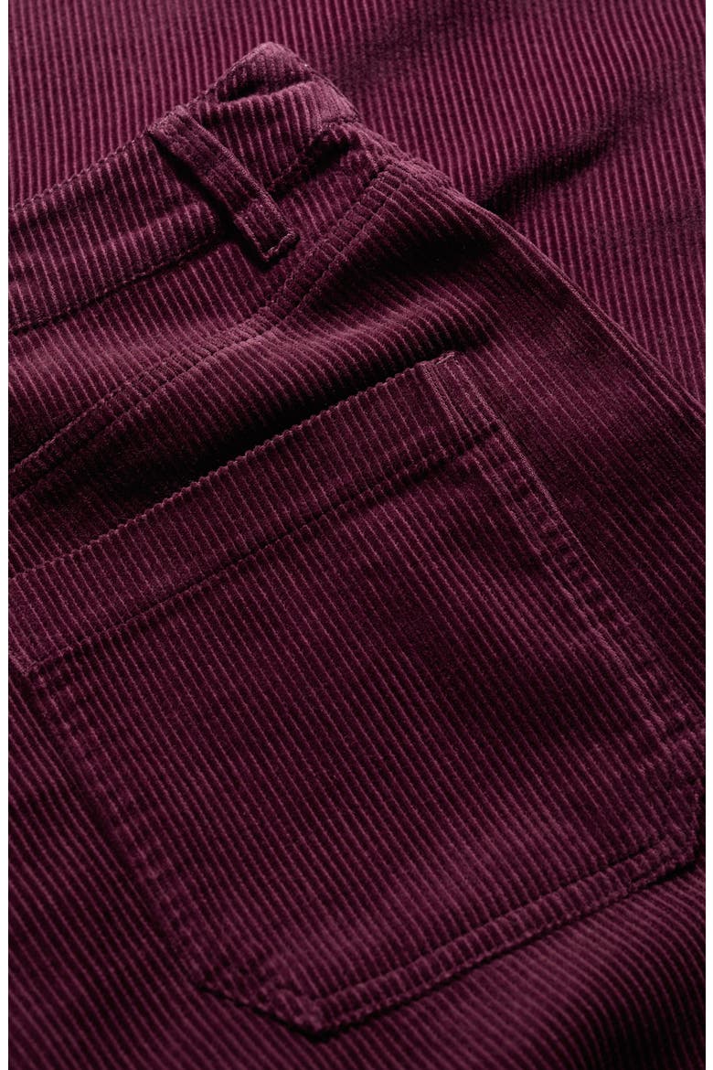 Avens Organic Cotton Corduroy Crop Barrel Leg Pants, Alternate, color, DARK HELLEBORE