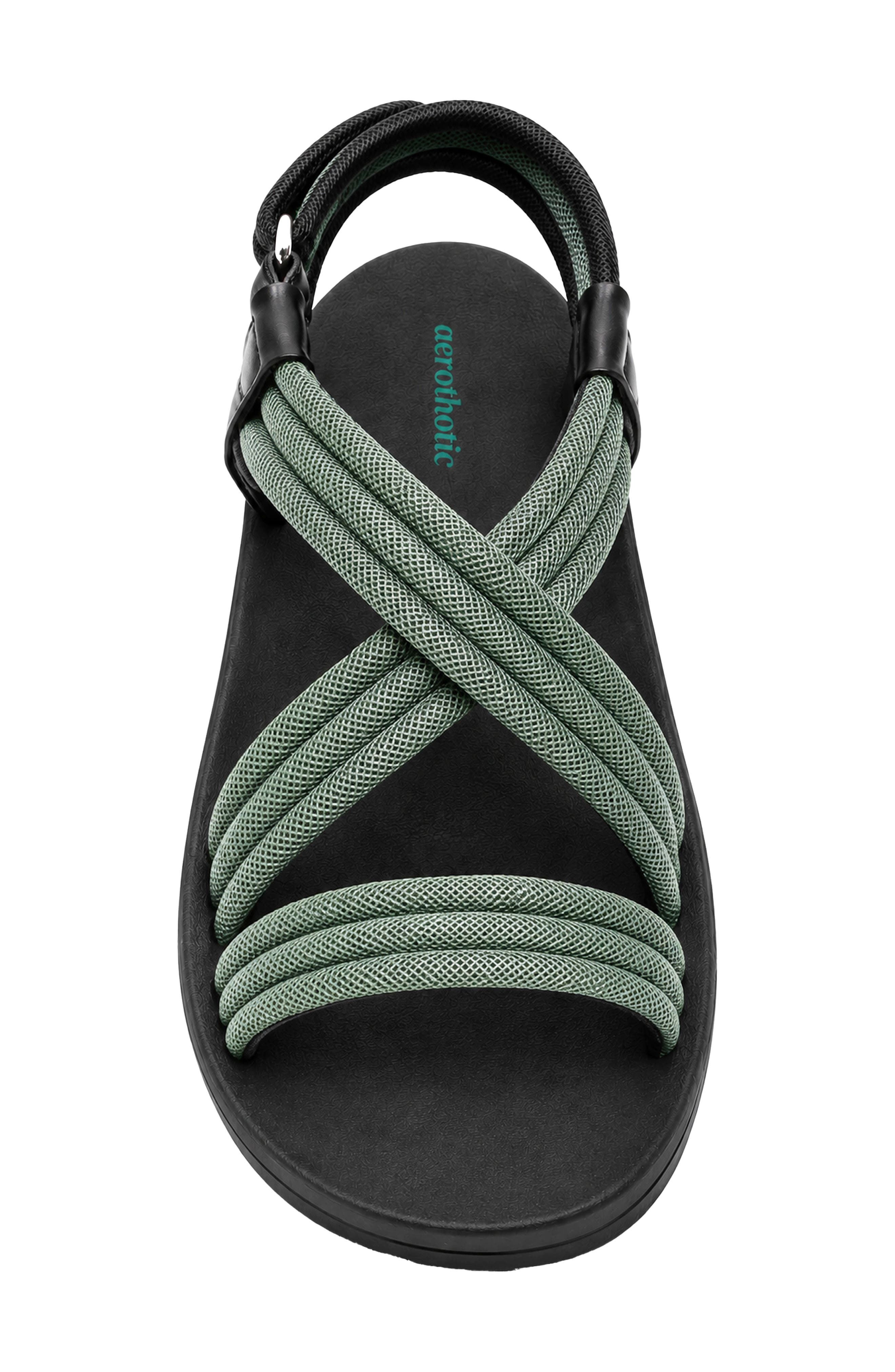 Hadal Orthotic Sandal, Alternate, color, GREEN