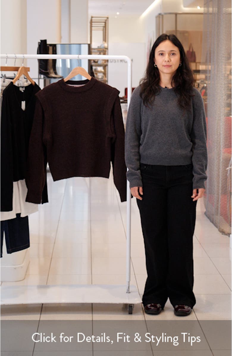 Extende Shoulder Crewneck Sweater, sales video thumbnail